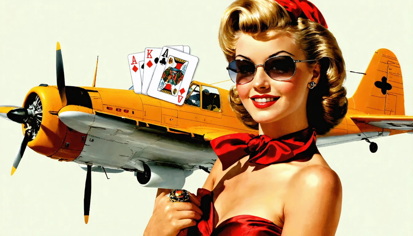 aviator Pin Up